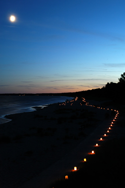 Candle 
walkway